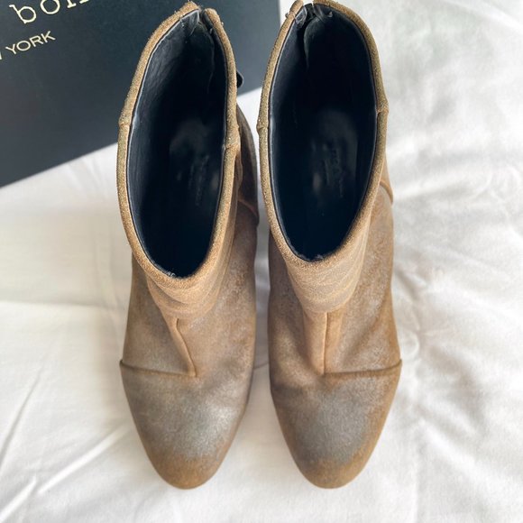 rag & bone Classic Newbury Boot in Metal Taupe Sz 39 (9) - Picture 4 of 11